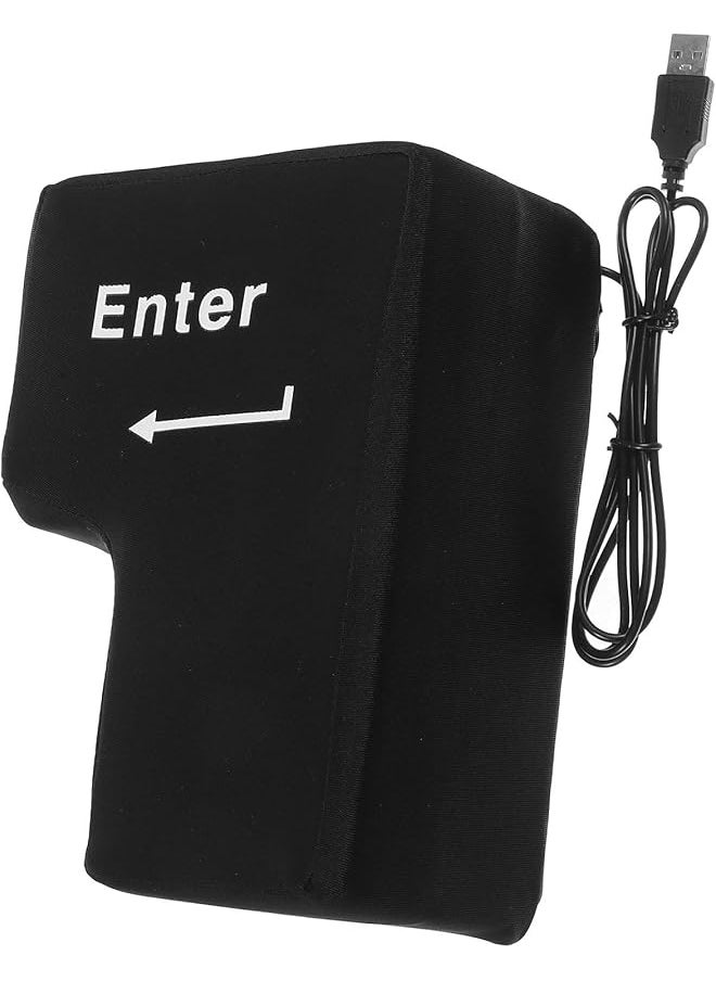 Giant Enter Button Big Enter Key Enter Throw Pillow Weird Decor Desk Toy Giant Plush Enter Pillow Enter Key Pillow Toys for Adults Fun Things USB Mouse pad