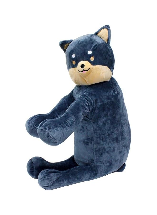Eng Hug Pillow -Shiba Dog Navy Blue