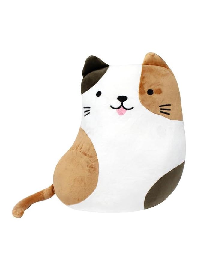 Eng Hug Pillows -Calico Cat - Brown White/Black