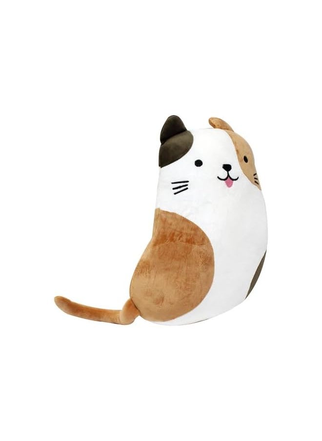 Eng Hug Pillows -Calico Cat - Brown White/Black
