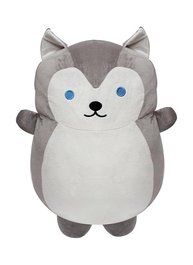 Eng Hug Pillows -Shiba Dog - Siberian Husky Dog - 1.64Ft - 50Cm Grey White