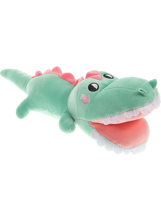 Alligator Stuffed Animal, Cartoon Crocodile Plush Toy Super Soft Body Pillow Plush Animal Toy Toddler Kids Decorative Plush Doll Party Toy Gifts for Kids Adults ( Green )