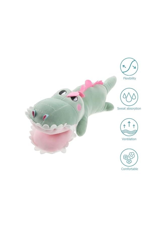 Alligator Stuffed Animal, Cartoon Crocodile Plush Toy Super Soft Body Pillow Plush Animal Toy Toddler Kids Decorative Plush Doll Party Toy Gifts for Kids Adults ( Green )