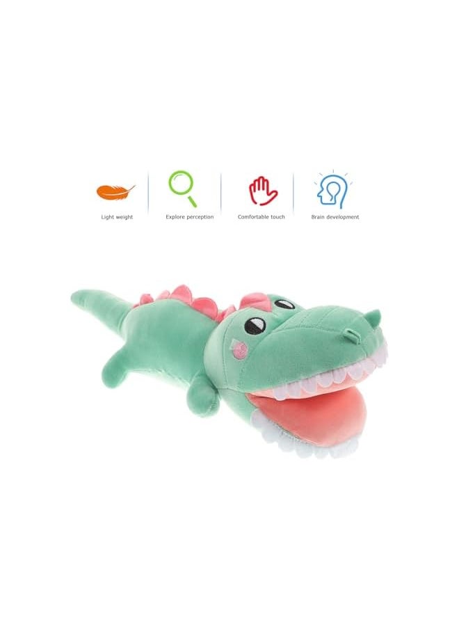 Alligator Stuffed Animal, Cartoon Crocodile Plush Toy Super Soft Body Pillow Plush Animal Toy Toddler Kids Decorative Plush Doll Party Toy Gifts for Kids Adults ( Green )