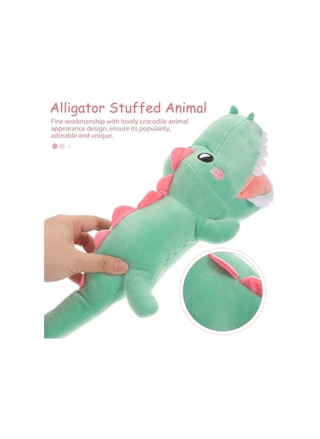 Alligator Stuffed Animal, Cartoon Crocodile Plush Toy Super Soft Body Pillow Plush Animal Toy Toddler Kids Decorative Plush Doll Party Toy Gifts for Kids Adults ( Green )