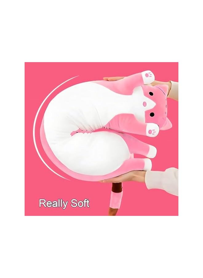Cat Hugging Plush Pillow - 20