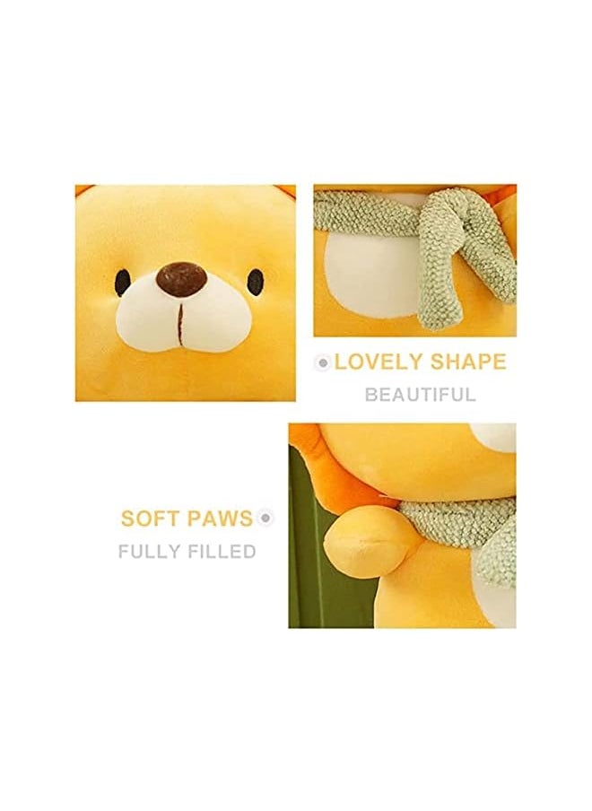 Cute Lion Stuffed Animal Plush Toys, 11.8 inches Soft Hugging Pillow Animal Plushies Toy, Birthday Gifts for Kids, Thanksgiving Gift, Home Decorations Party Favors