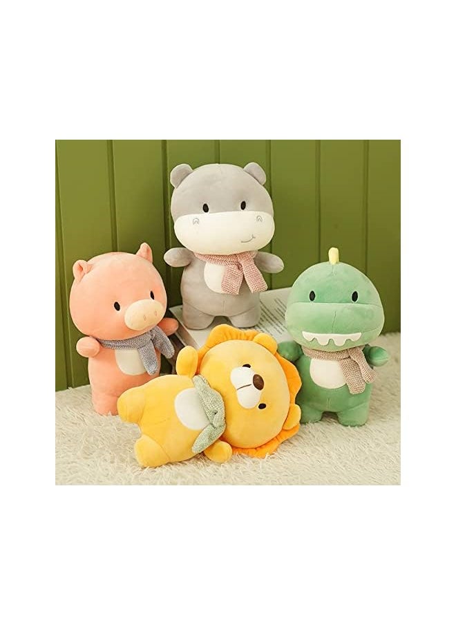 Cute Lion Stuffed Animal Plush Toys, 11.8 inches Soft Hugging Pillow Animal Plushies Toy, Birthday Gifts for Kids, Thanksgiving Gift, Home Decorations Party Favors