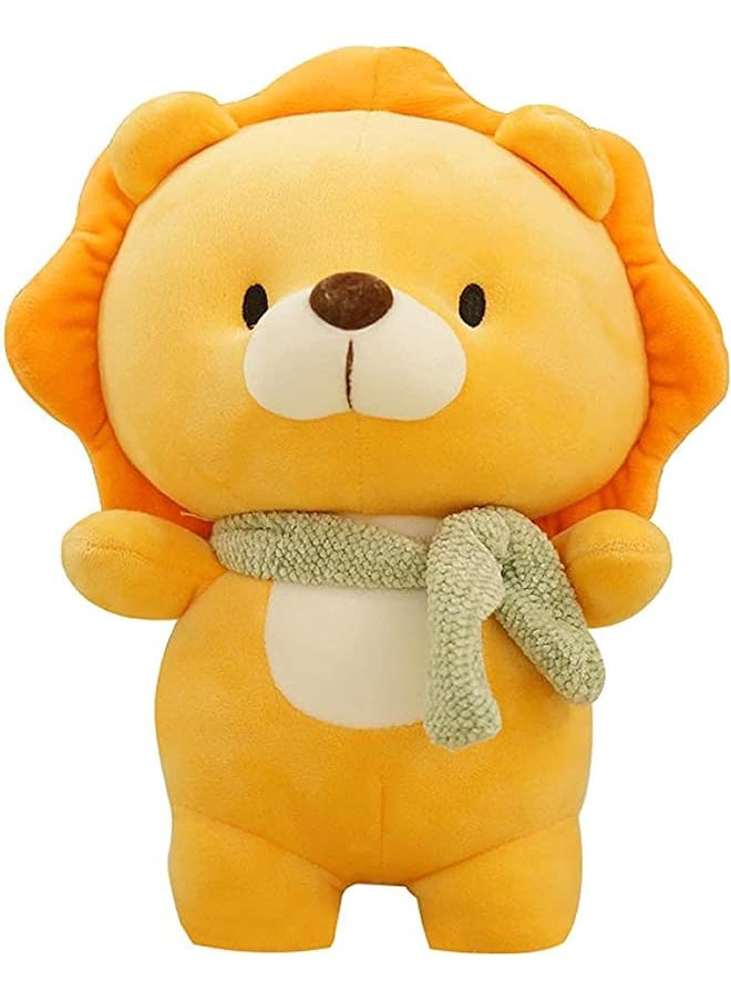 Cute Lion Stuffed Animal Plush Toys, 11.8 inches Soft Hugging Pillow Animal Plushies Toy, Birthday Gifts for Kids, Thanksgiving Gift, Home Decorations Party Favors