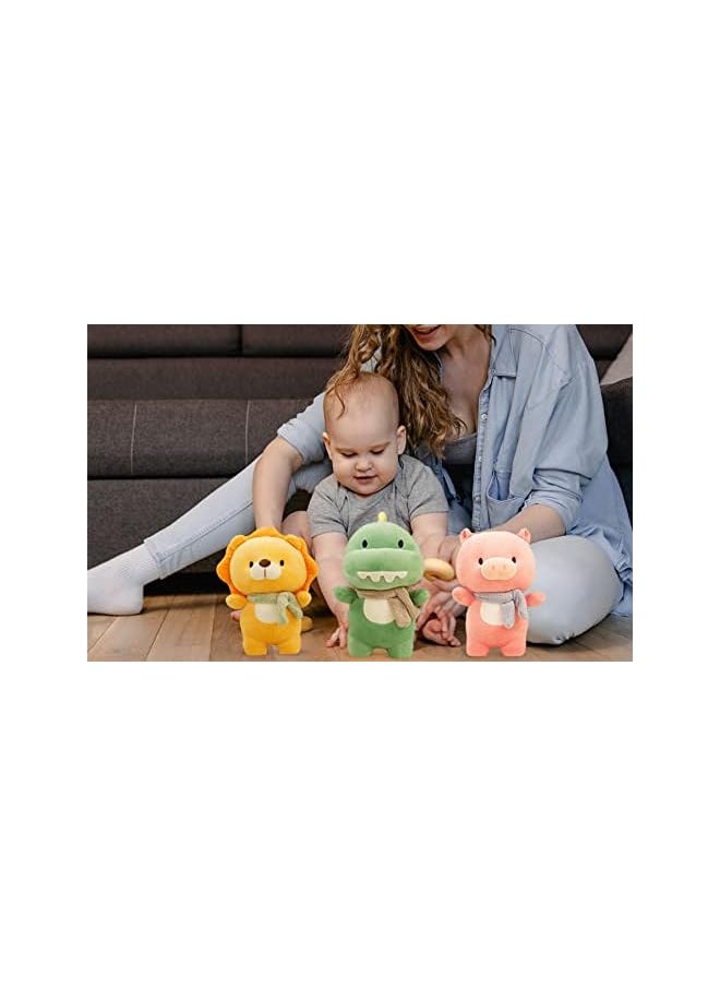 Cute Lion Stuffed Animal Plush Toys, 11.8 inches Soft Hugging Pillow Animal Plushies Toy, Birthday Gifts for Kids, Thanksgiving Gift, Home Decorations Party Favors