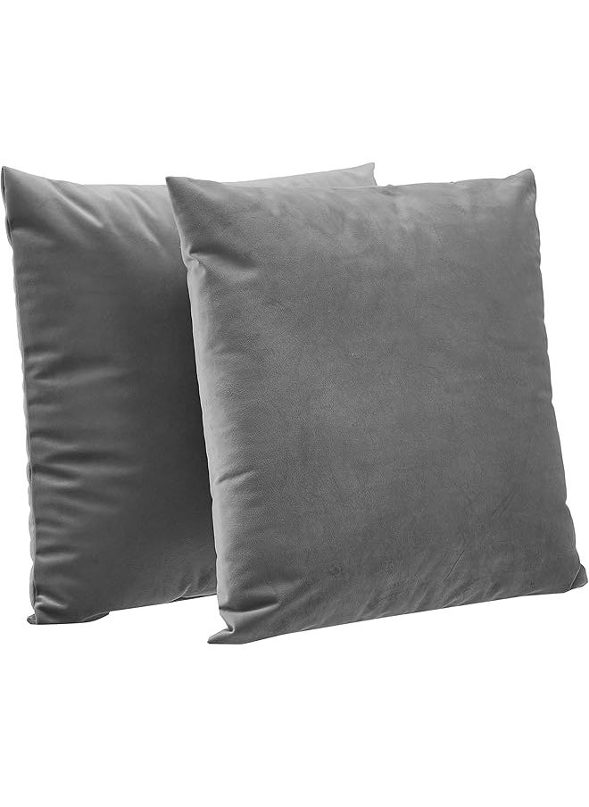 2-Pack Velvet Fleece Decorative Throw Pillows - 18