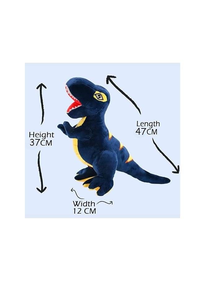 Dinosaur Plush Toy, T-Rex Stuffed Animal Pillow, 47cm Soft Dinosaur Plush Cushion, Cute Plush Toys for Baby Kids, Dinosaur Plushie Gift for Boys Girls, Cuddly T-Rex Pillow for Room Decor