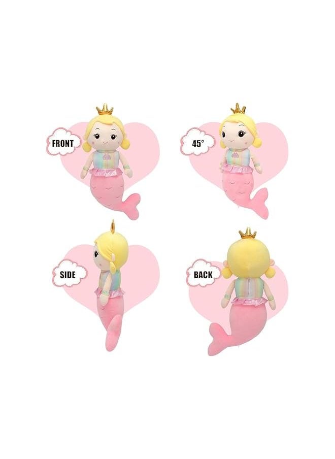 50cm Mermaid Plush Toy – Soft Cuddly Pillow, Cute Stuffed Cushion for Girls, Fluffy Mermaid Doll, Sleeping Companion, Kawaii Throw Pillow, Gift for Kids & Adults, Nursery & Bedroom Decor
