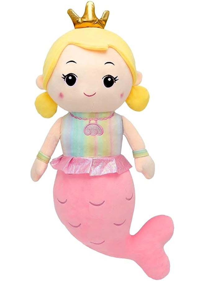 50cm Mermaid Plush Toy – Soft Cuddly Pillow, Cute Stuffed Cushion for Girls, Fluffy Mermaid Doll, Sleeping Companion, Kawaii Throw Pillow, Gift for Kids & Adults, Nursery & Bedroom Decor