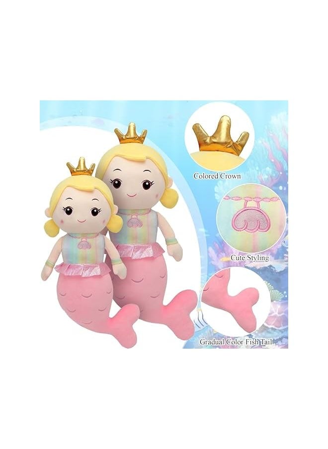 50cm Mermaid Plush Toy – Soft Cuddly Pillow, Cute Stuffed Cushion for Girls, Fluffy Mermaid Doll, Sleeping Companion, Kawaii Throw Pillow, Gift for Kids & Adults, Nursery & Bedroom Decor