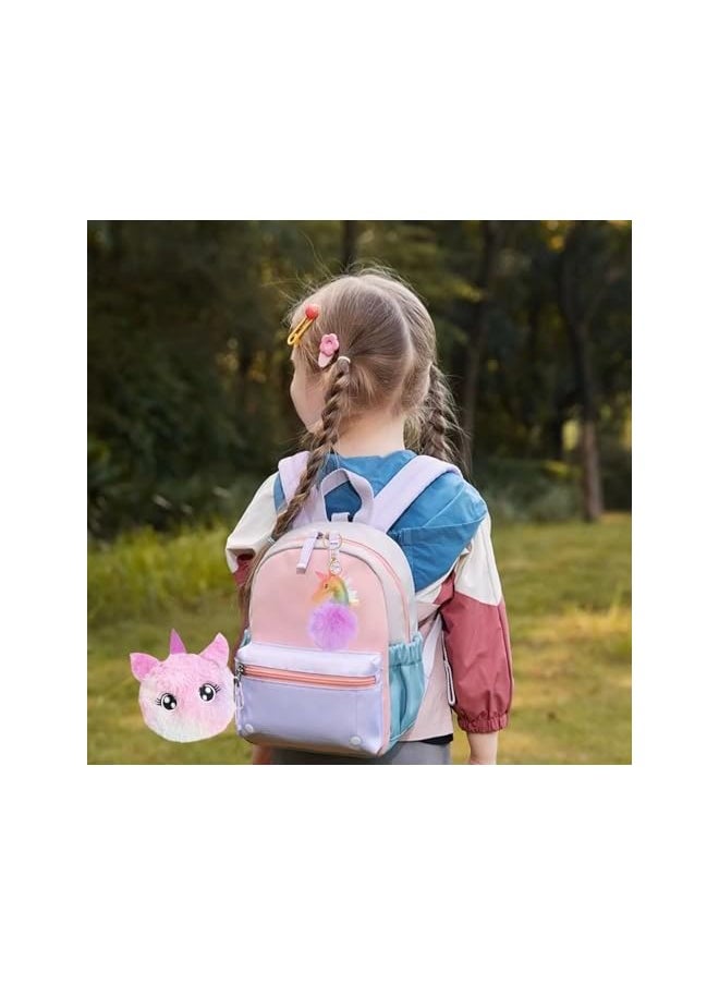 Unicorns Gifts for Girls 5-10+ Years Old, Kids Unicorn Toys with Mirror Comb/Unicorn Key Hanging/Necklace/Bracelet/Wallet, Soft Plush Toys Set for Teens Birthday Gifts Christmas (5 in 1)
