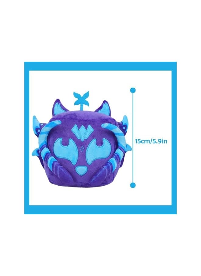 Mystery Fruit Collectible Plush, Gensly for Blox Plush Toys, Fruits Kitsune Plush Dolls, Soft Fruits Hugging Plush Pillow Toy Video Game Soft Pillow Collectible Gifts for Kids Aldults Birthday