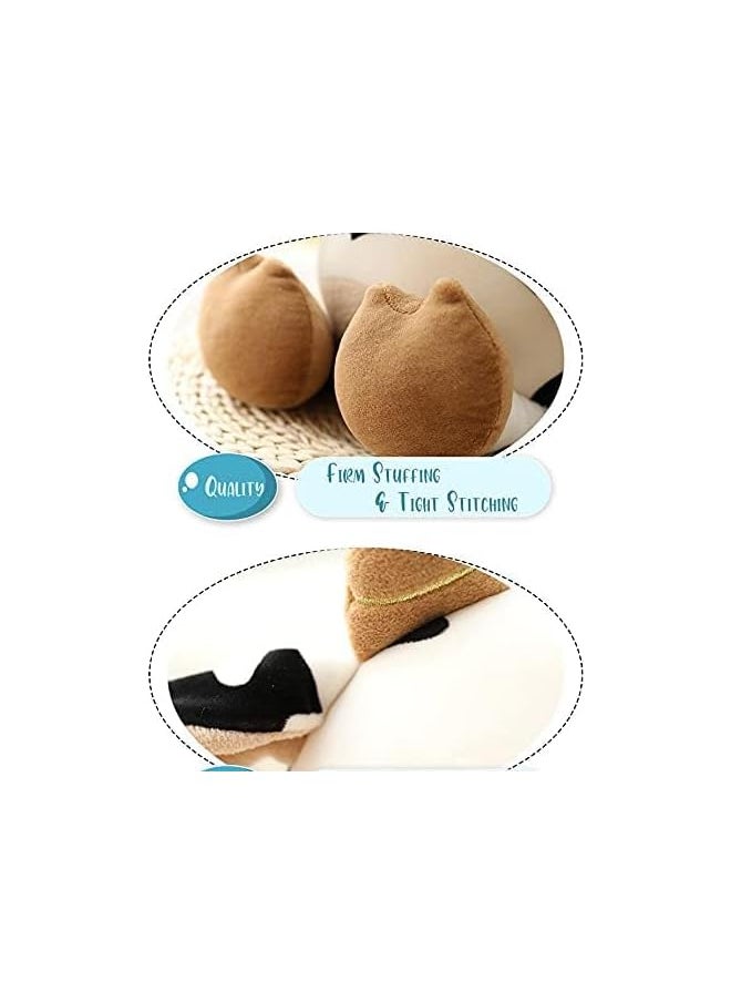 cow plush toy,16 inch stuffed animal throw plushie pillow doll,soft fluffy friend hugging cushion-present for every age and occasion