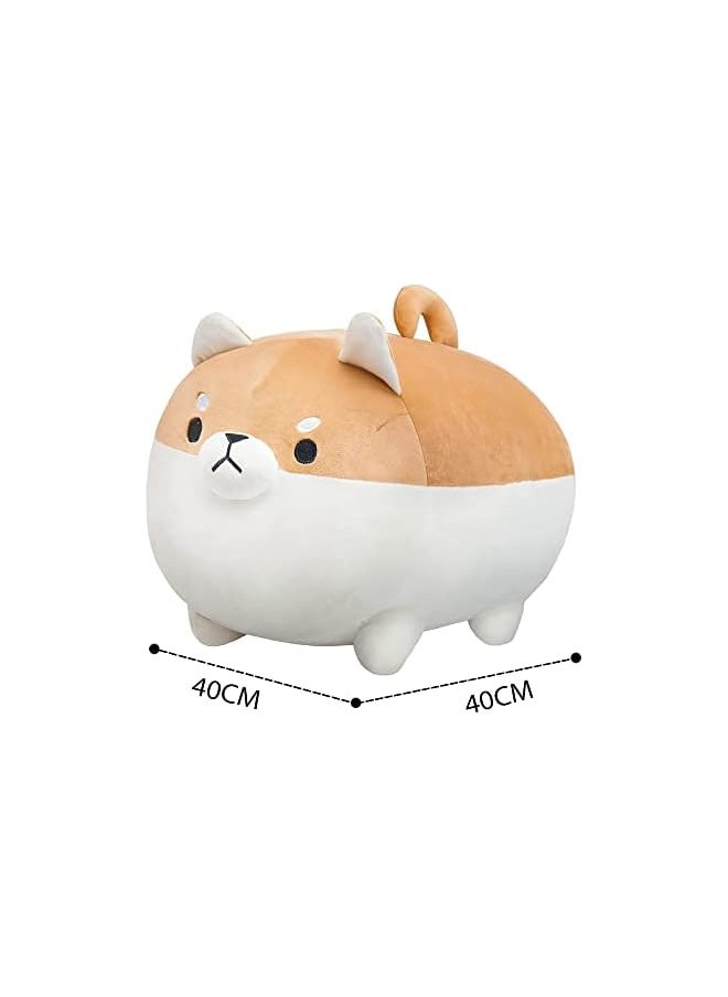 Stuffed Animal Shiba Inu Plush Dog Toy Anime Plush Soft Pillow, Plushies Shiba Inu Plush Plush Toy Pillows Doll Dog,Plush Toy Gifts for Girl Boy (40CM)