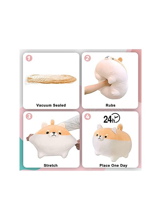 Stuffed Animal Shiba Inu Plush Dog Toy Anime Plush Soft Pillow, Plushies Shiba Inu Plush Plush Toy Pillows Doll Dog,Plush Toy Gifts for Girl Boy (40CM)