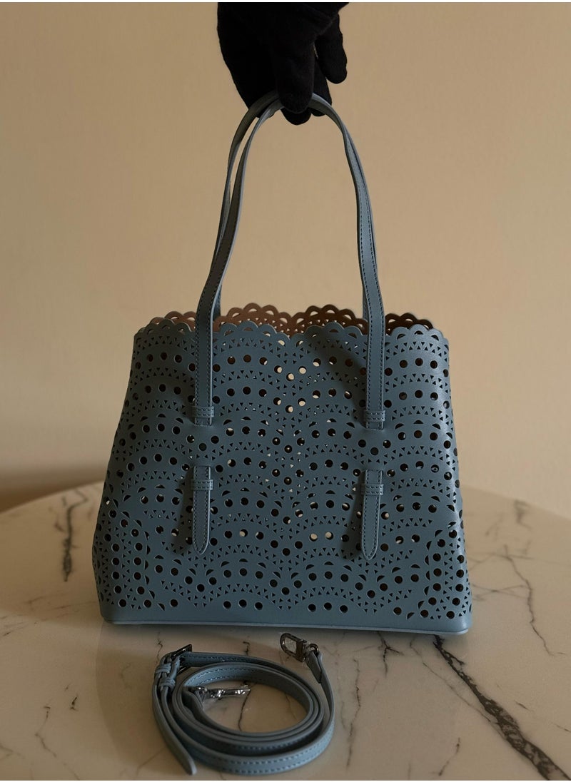 Elegant Perforated Handbag