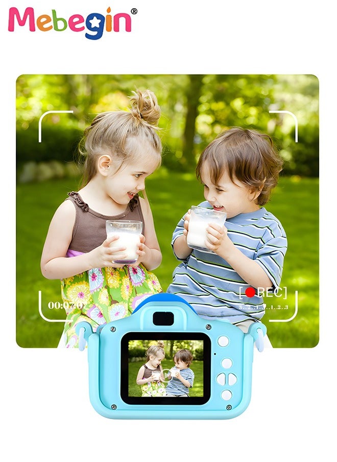 Shark Shape Kids Toy Camera for Kids 1080P HD Toddler Digital Video Camera with 16G SD Card,Portable HD 48 Million Pixels Kids Selfie Camera Perfect Birthday Gifts Blue