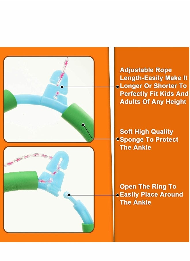 Skip Ball for Kids, Toys Skip It Ankle Toy Skip Ball Jumping Swing Toy, Get Exercise The Funny Way, Fat Burning Fitness Game Fun Birthday Gift for Adults and Kids
