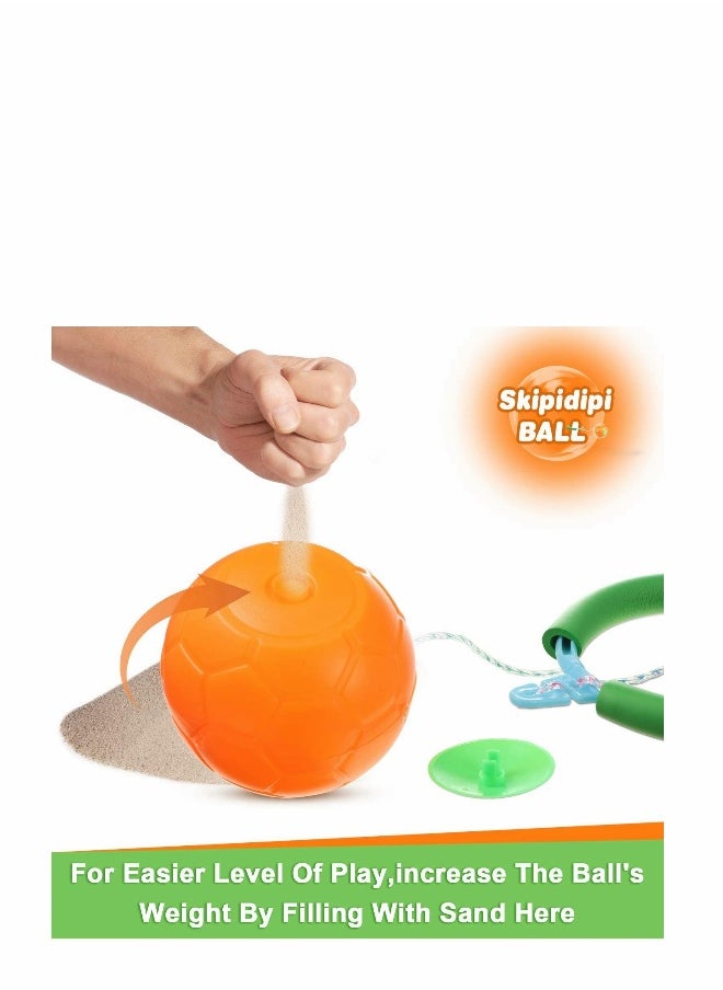 Skip Ball for Kids, Toys Skip It Ankle Toy Skip Ball Jumping Swing Toy, Get Exercise The Funny Way, Fat Burning Fitness Game Fun Birthday Gift for Adults and Kids