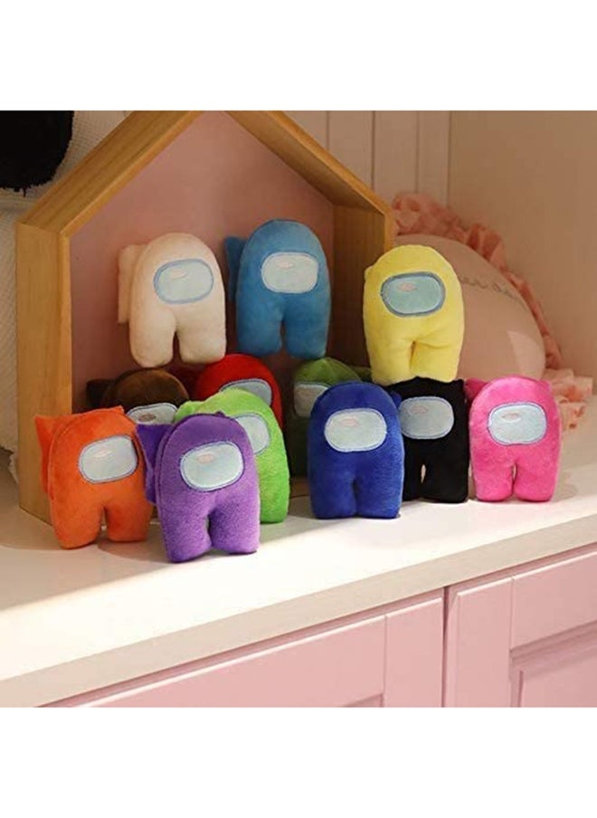 6-Piece Among Us Plush Doll Soft Stuffed Pillow 10x8x6cm
