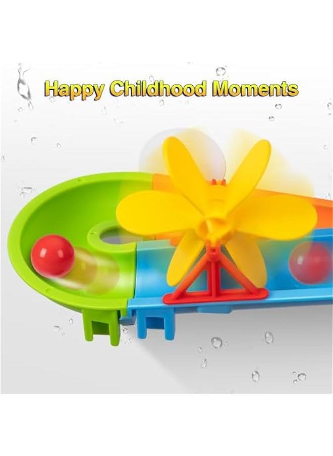 Bath Toys, DIY Fun Splicing Tracks Bath Toys, Bathtub Bath Toys, Scene Building Bath Toys for Kids Toddler,  Birthday Gift for Boys Girls