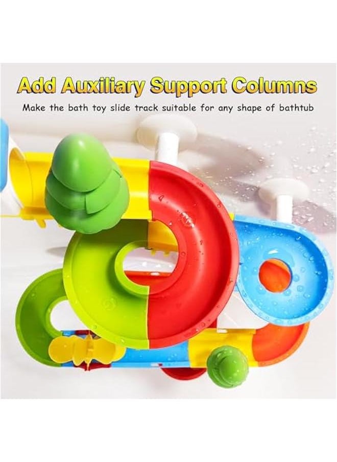 Bath Toys, DIY Fun Splicing Tracks Bath Toys, Bathtub Bath Toys, Scene Building Bath Toys for Kids Toddler,  Birthday Gift for Boys Girls
