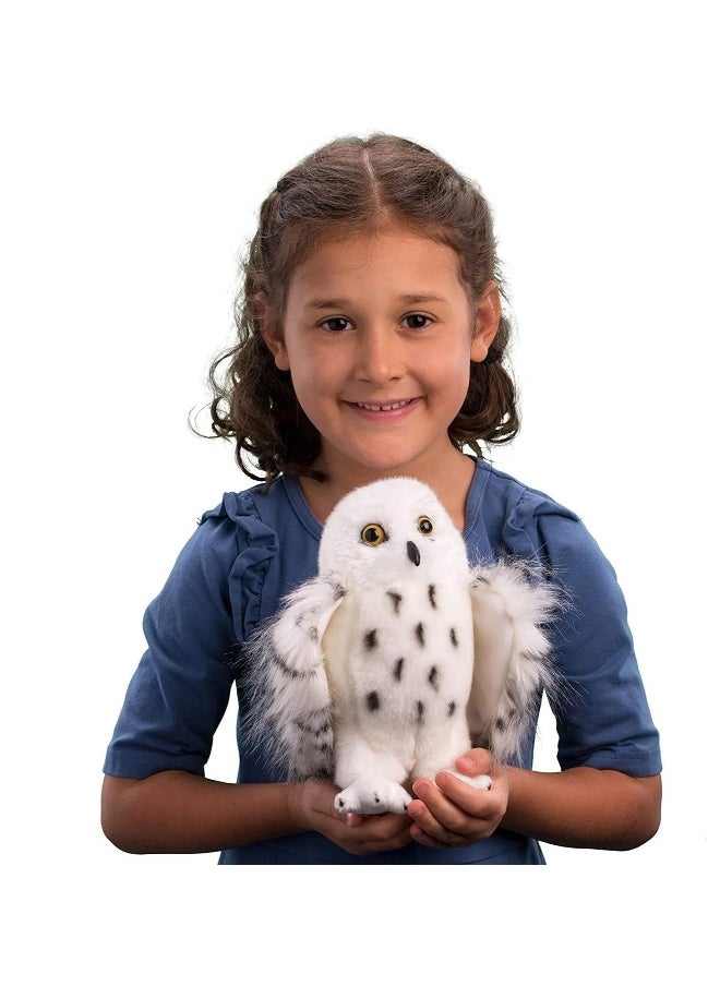 Harry Potter movie and TV peripherals Douglas the Guide Snowy Owl Hideaway plush doll toy doll suitable for Harry Potter fans, children's gifts, home decoration (20cm)