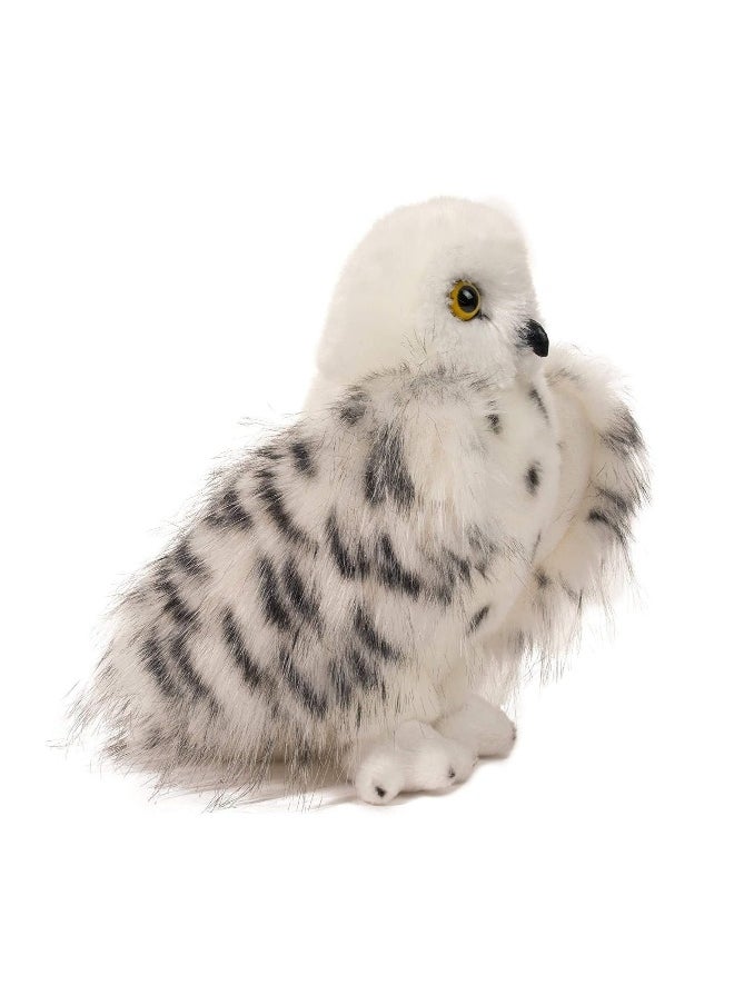 Harry Potter movie and TV peripherals Douglas the Guide Snowy Owl Hideaway plush doll toy doll suitable for Harry Potter fans, children's gifts, home decoration (20cm)