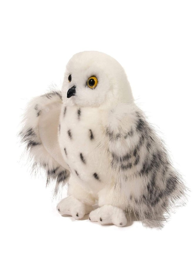 Harry Potter movie and TV peripherals Douglas the Guide Snowy Owl Hideaway plush doll toy doll suitable for Harry Potter fans, children's gifts, home decoration (20cm)