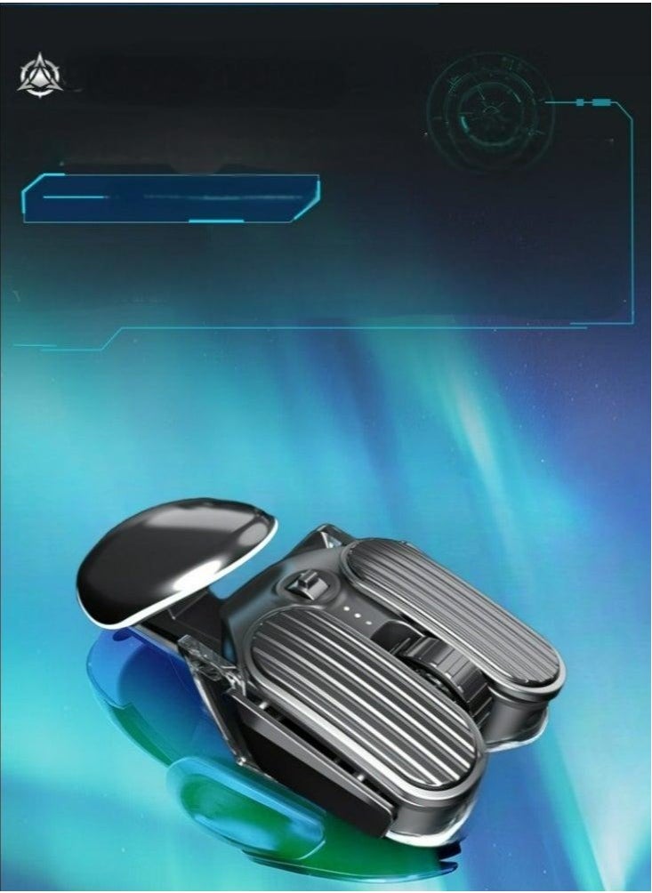 Adjustable-Speed Mechanical Style Wireless Mouse, Dual Mode Bluetooth 5.0 + 2.4G, Portable Charging Design