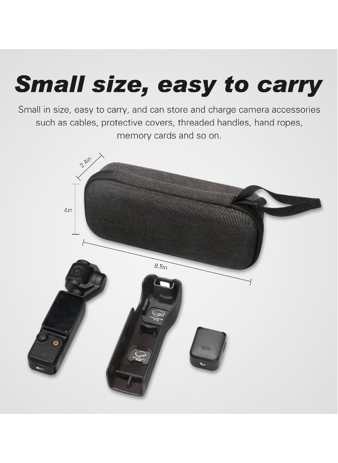 Camera Case for Osmo Pocket 3, Portable Carrying Case Hard EVA Storage Bag for DJI Osmo Pocket 3 Creator Combo Accessories