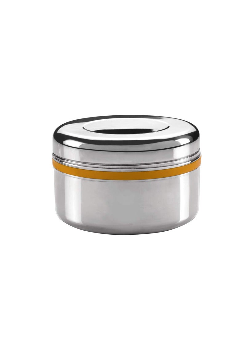 MILTON Supreme Big Single Container Snacks Box, (KT-067 Steel Plain) Color May Vary