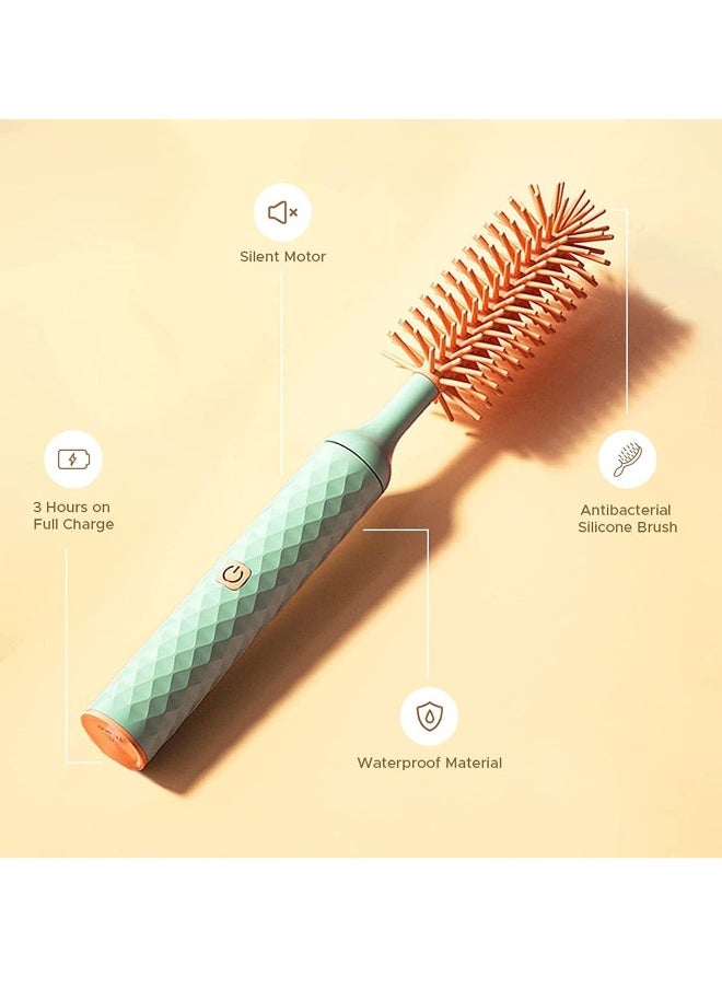 Electric Silicone Bottle Brush, Electric Bottle Brush Set with Baby Bottle Brush Cleaner, Nipple Brush, Straw Cleaner Brush, Travel Baby Essentials for Moms Straw Brushes Green