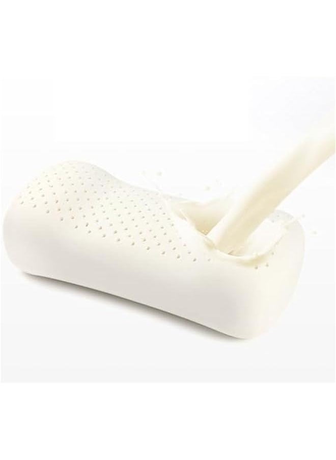 Latex Pillow Natural Latex Pillow Portable Single Small Pillow Travel Pillow Neck Pillow Small Size and Easy to Carry