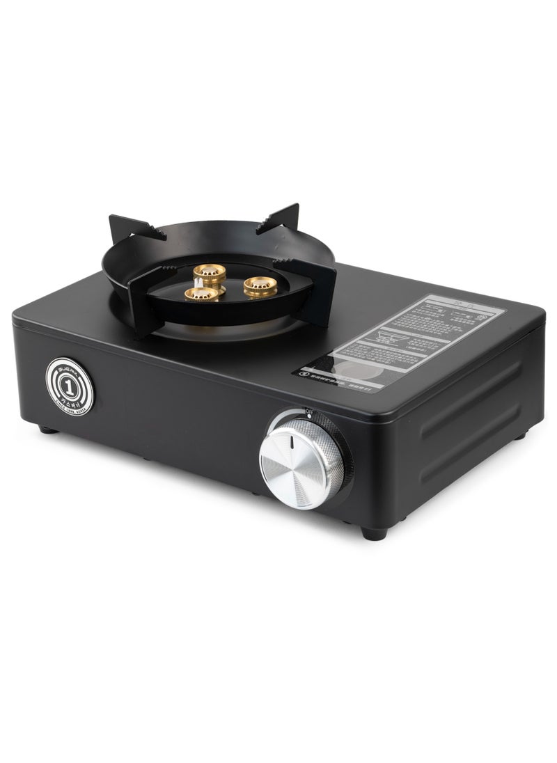 Portable Butane Gas Stove 3500W High Power Windproof Camping Stove - Magnetic Adapter, Compact Design with Carry Case for Outdoor Cooking, BBQ, Hiking