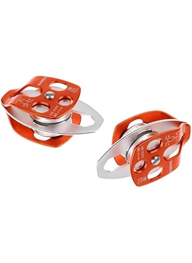 Heavy Duty Double Pulley Set for Climbing and Rigging
