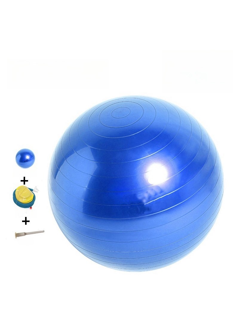 Yoga Gym Swiss Ball,Exercise Ball PVC Stability Balance Yoga Ball Chair Quick Pump for Physical Workout Pregnancy Home Office Gym Equipment