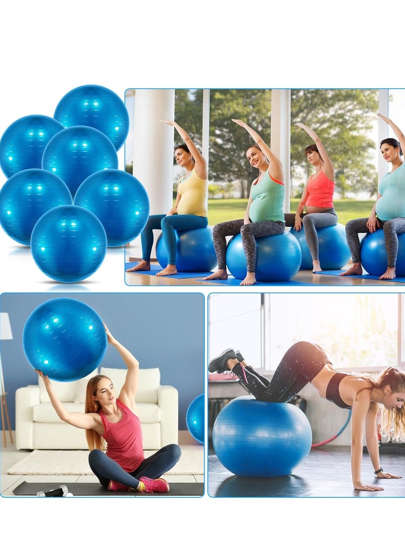 Yoga Gym Swiss Ball,Exercise Ball PVC Stability Balance Yoga Ball Chair Quick Pump for Physical Workout Pregnancy Home Office Gym Equipment