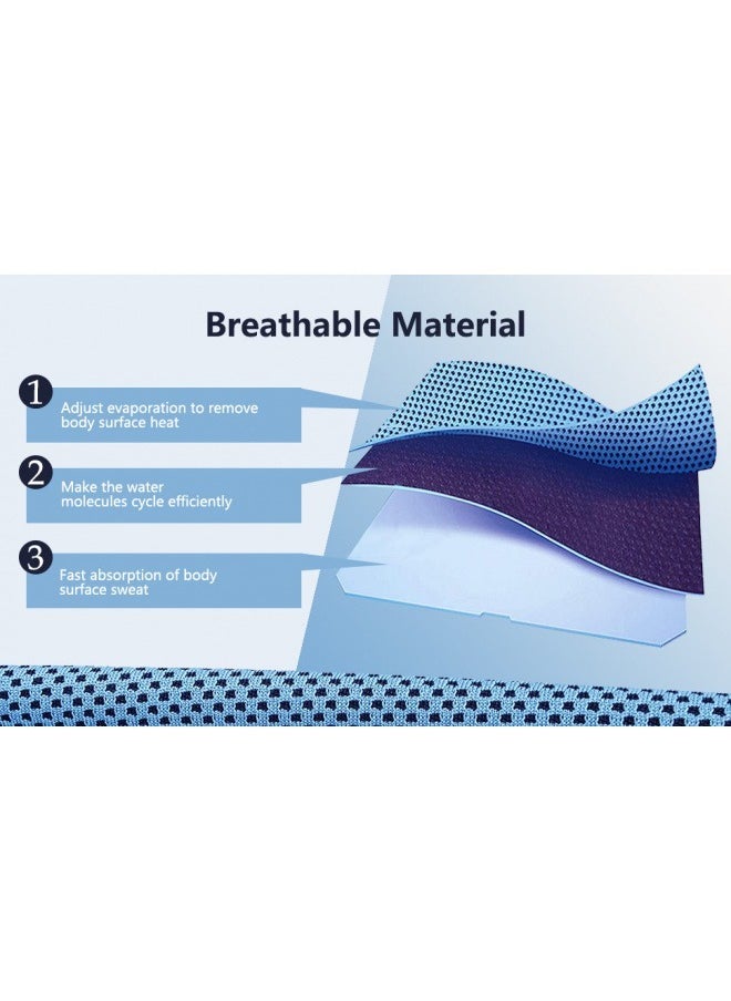 4PCS Cool Printed Ice Cream Towels, Soft And Breathable Sports Fitness Yoga Camping Running Fitness Strong Sweat Absorption Outdoor Quick Drying Cooling Sports Towels (30 * 100cm)