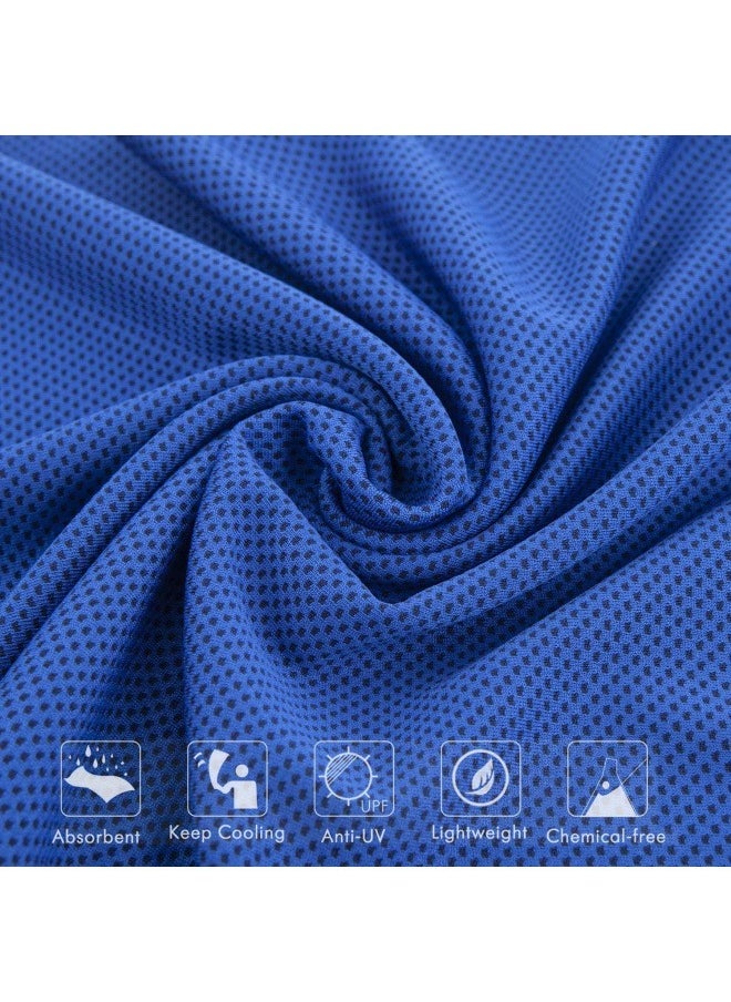 4PCS Cool Printed Ice Cream Towels, Soft And Breathable Sports Fitness Yoga Camping Running Fitness Strong Sweat Absorption Outdoor Quick Drying Cooling Sports Towels (30 * 100cm)