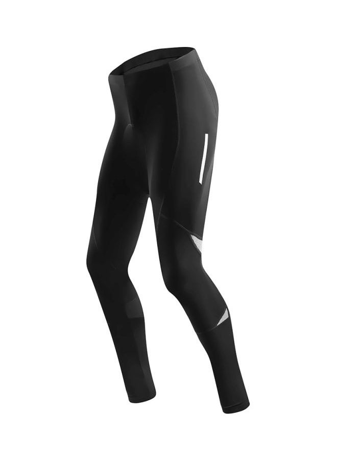 Gel Padded Reflective Bicycle Tights Leggings L