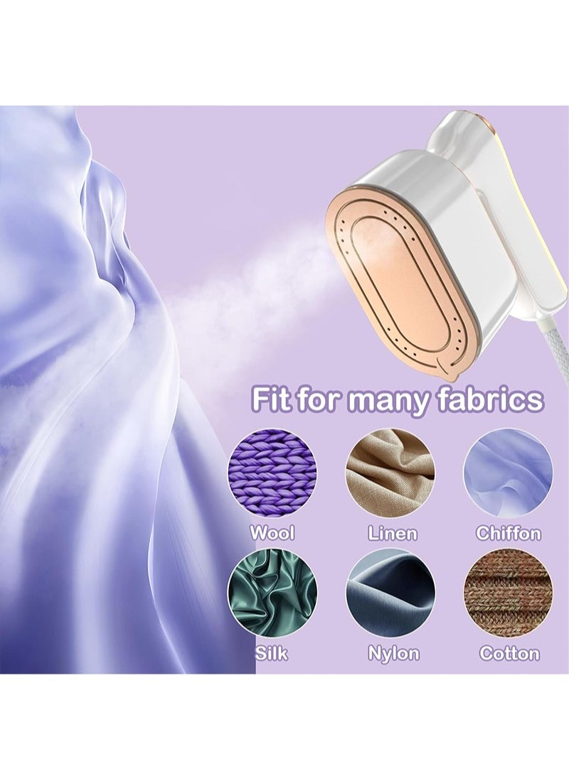 Travel Steamer Iron for Clothes Mini - Portable Clothes Steamer Small Size Iron Steamer College Dorm Home Essentials for Clothes(White)