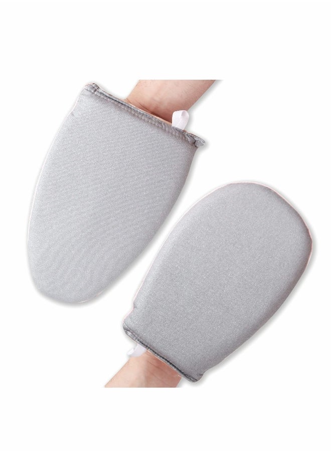 Steamer Glove 2 Pcs Heat Resistant Protective Ironing Glove with Finger Loop for Clothes