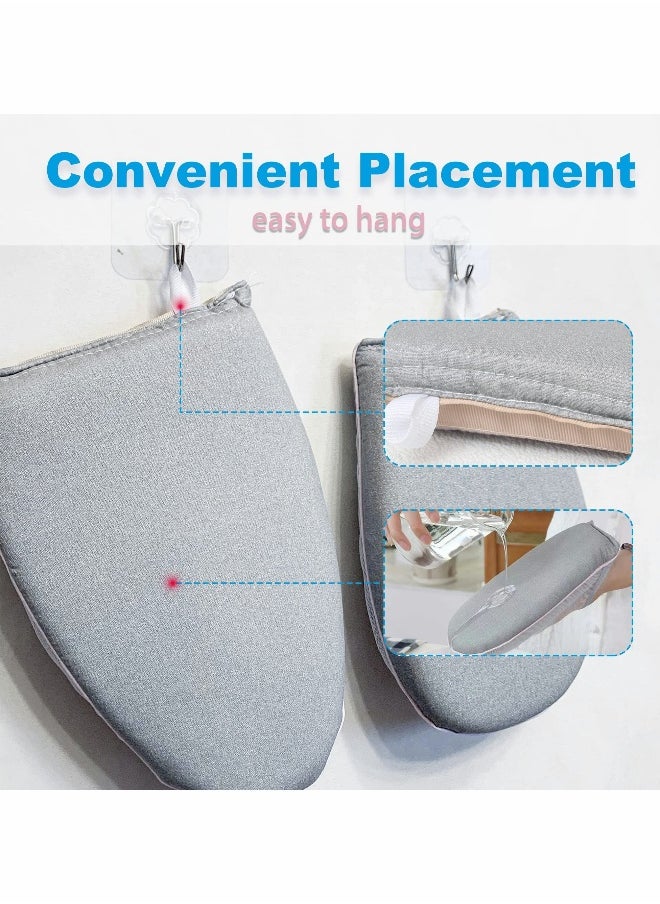 Steamer Glove 2 Pcs Heat Resistant Protective Ironing Glove with Finger Loop for Clothes