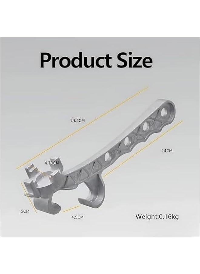 Multifunction Aluminum Bucket Opener, 5 Gallon Pail Opener, Metal Bucket Opener, Lid Remover Opener Tool, Metal Can Opener Lid Remover Tool for Home Industrial Use